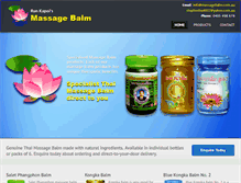 Tablet Screenshot of massagebalm.com.au